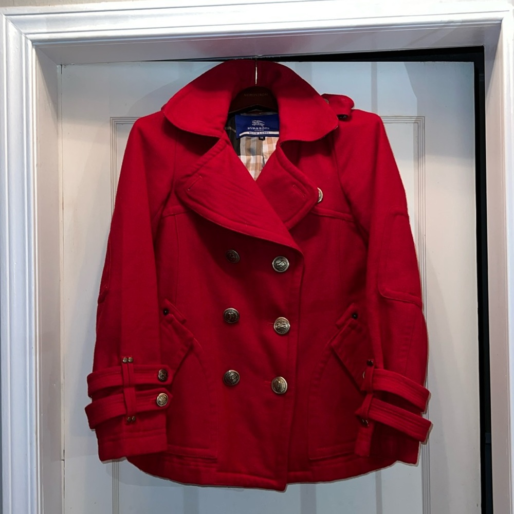 Burberry Blue Label Wool pea coat medium